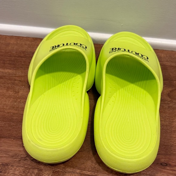 Versace Jeans Couture Neon Yellow Sandals - Picture 6 of 7